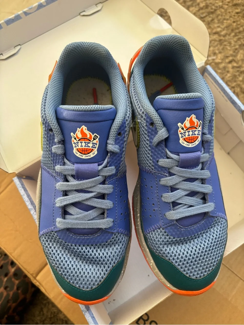 Nike Kids' Ja 1 Backyard BBQ (GS) - Purple/Orange